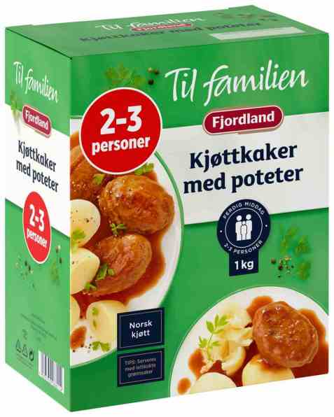 Bilde av Fjordland til familien Kjøttkaker m/Poteter. Bilde av Fjordland til familien Kjøttkaker m/Poteter.