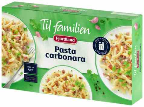 Bilde av Fjordland til familien Pasta carbonara.