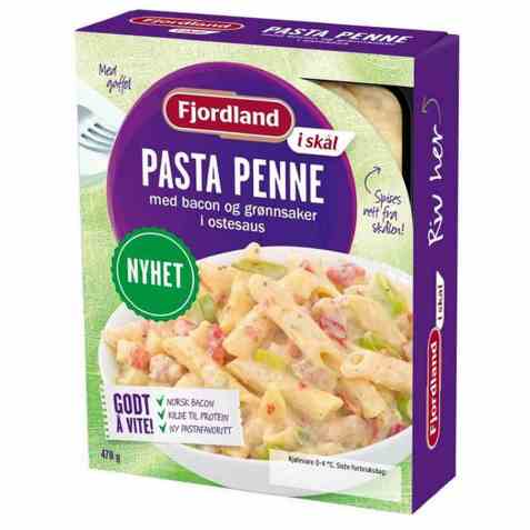 Bilde av Fjordland Pasta penne m/bacon og grønnsaker. Bilde av Fjordland Pasta penne m/bacon og grønnsaker.