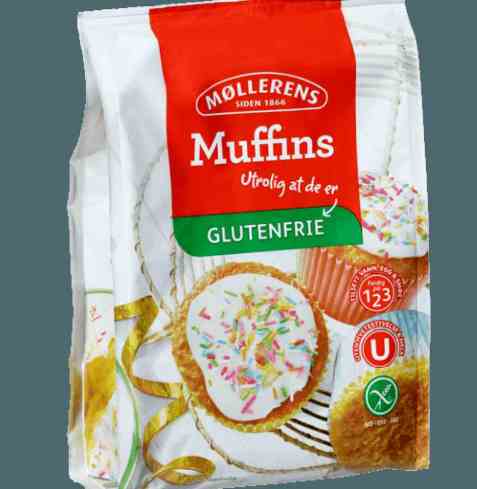 Bilde av Møllerens muffins glutenfri. Bilde av Møllerens muffins glutenfri.