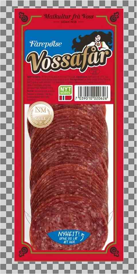 Bilde av Vossafår røykt fårepølse 120 gr. Bilde av Vossafår røykt fårepølse 120 gr.
