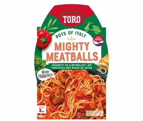 Bilde av Toro Spaghetti med kjøttboller. Bilde av Toro Spaghetti med kjøttboller.