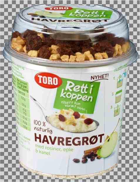 Bilde av Toro Rett i koppen Havregrøt m/rosiner, eple & kanel porsjon. Bilde av Toro Rett i koppen Havregrøt m/rosiner, eple & kanel porsjon.