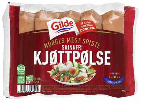 Bilde av Gilde Kjøttpølse Skinnfri 460 gr. Bilde av Gilde Kjøttpølse Skinnfri 460 gr.