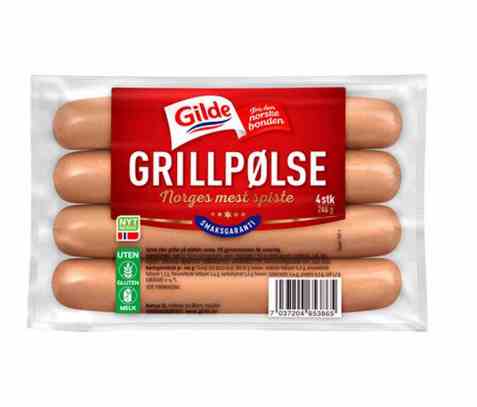 Bilde av Gilde Grillpølse 240 gr. Bilde av Gilde Grillpølse 240 gr.