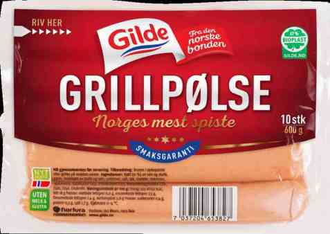 Bilde av Gilde Grillpølse 600 gr. Bilde av Gilde Grillpølse 600 gr.