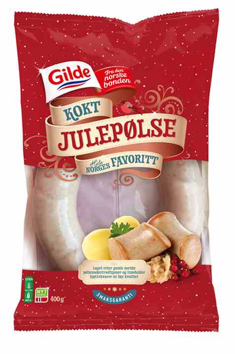 Bilde av Gilde julepølse kokt 400 gr. Bilde av Gilde julepølse kokt 400 gr.