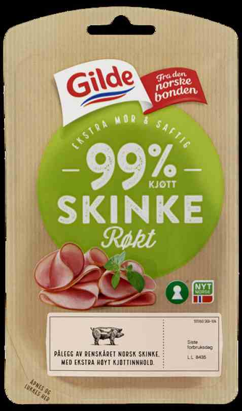 Bilde av Gilde Naturlig God Røkt Skinke 90g. Bilde av Gilde Naturlig God Røkt Skinke 90g.