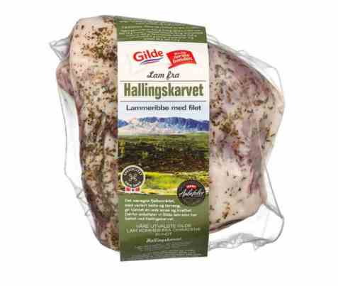 Bilde av Gilde hallingskarvet lammeribbe med ytrefilet. Bilde av Gilde hallingskarvet lammeribbe med ytrefilet.