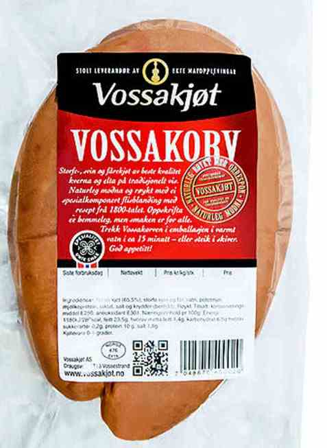 Bilde av Vossakjøt vossakorv. Bilde av Vossakjøt vossakorv.