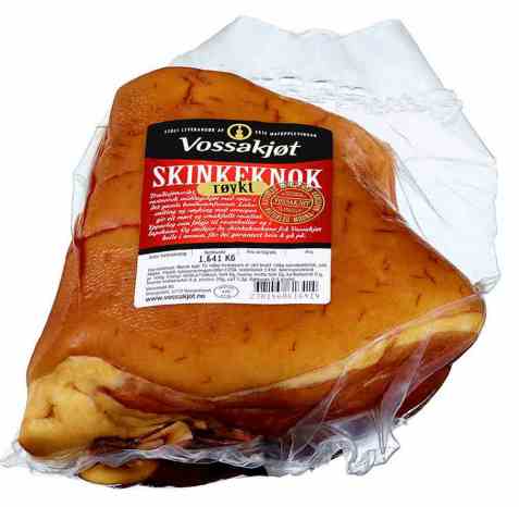 Bilde av Vossakjøt skinkeknoke røykt. Bilde av Vossakjøt skinkeknoke røykt.