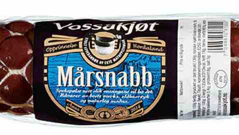 Bilde av Vossakjøt mårsnabb. Bilde av Vossakjøt mårsnabb.