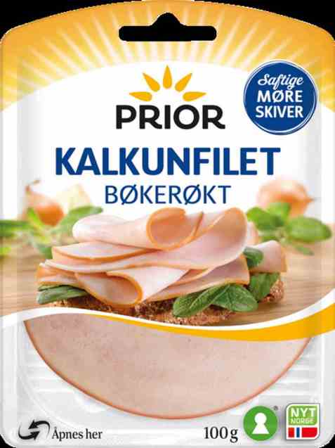 Bilde av Prior kalkunfilet bøkerøkt.