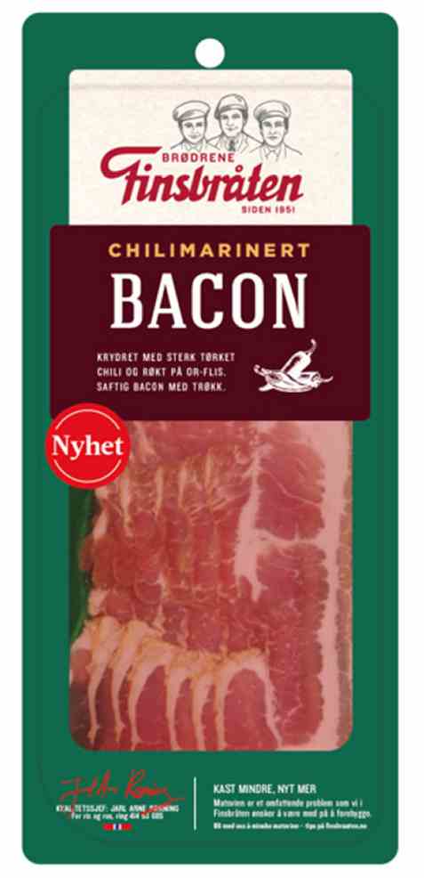 Bilde av Finsbråten bacon med chili. Bilde av Finsbråten bacon med chili.