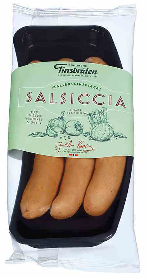 Bilde av Finsbråten pølse italia. Bilde av Finsbråten pølse italia.
