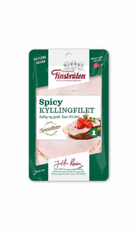 Bilde av Finsbråten Spicy Kyllingfilet. Bilde av Finsbråten Spicy Kyllingfilet.