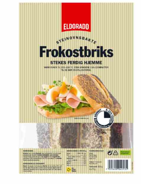 Bilde av Eldorado frokostbriks halvstekte. Bilde av Eldorado frokostbriks halvstekte.