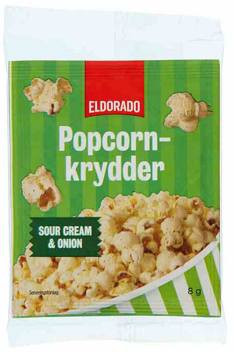 Bilde av Eldorado popcornkrydder sourcream and onion. Bilde av Eldorado popcornkrydder sourcream and onion.