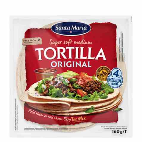 Bilde av Santa Maria tortilla original 160 gr. Bilde av Santa Maria tortilla original 160 gr.