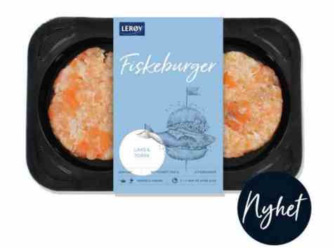 Bilde av Lerøy fiskeburger laks og torsk. Bilde av Lerøy fiskeburger laks og torsk.