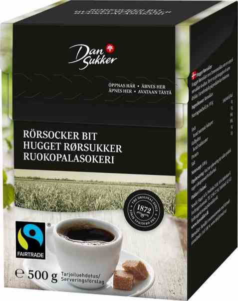 Bilde av Dansukker hugget rørsukker. Bilde av Dansukker hugget rørsukker.
