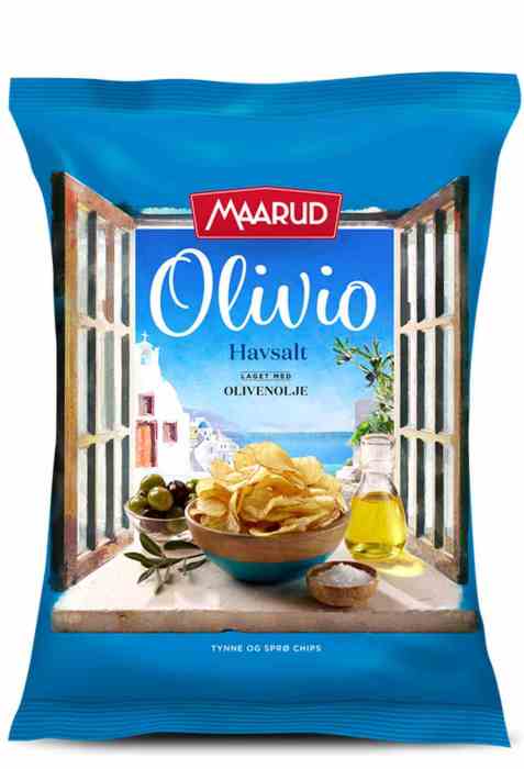 Bilde av Maarud Olivio chips havsalt.