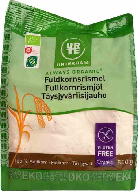 Bilde av Urtekram fullkorn rismel 500 gr. Bilde av Urtekram fullkorn rismel 500 gr.
