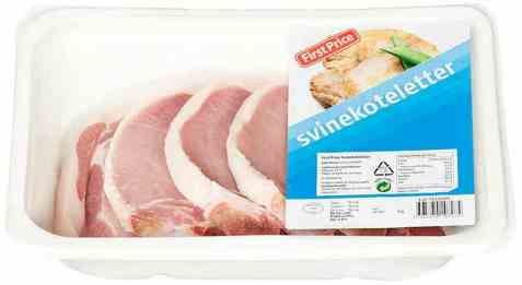 Bilde av First Price svinekoteletter 800 gr. Bilde av First Price svinekoteletter 800 gr.