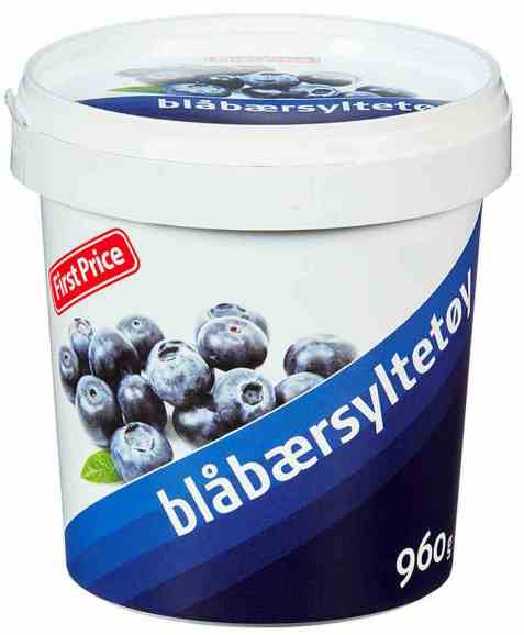 Bilde av First Price blåbærsyltetøy. Bilde av First Price blåbærsyltetøy.