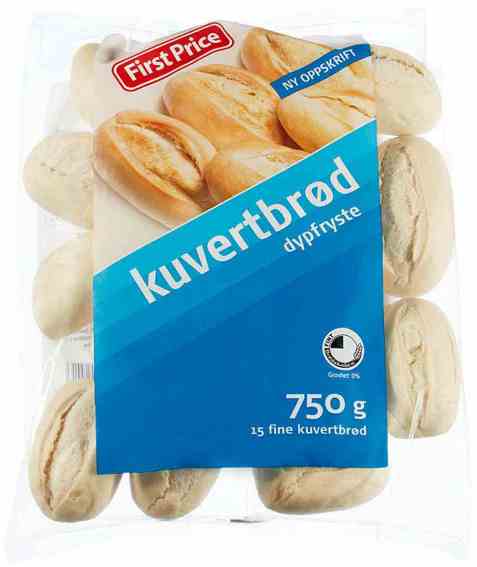 Bilde av First price kuvertbrød. Bilde av First price kuvertbrød.