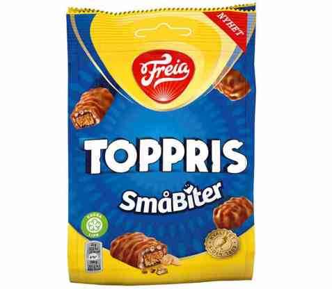 Bilde av Freia Toppris småbiter. Bilde av Freia Toppris småbiter.