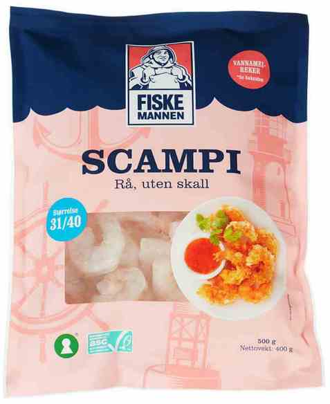 Bilde av Fiskemannen reker vannamei. Bilde av Fiskemannen reker vannamei.