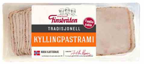 Bilde av Finsbråten kylling pastrami. Bilde av Finsbråten kylling pastrami.