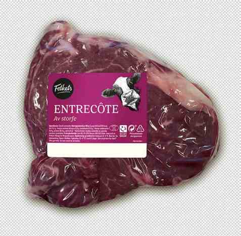 Bilde av Folkets storfe entrecote. Bilde av Folkets storfe entrecote.