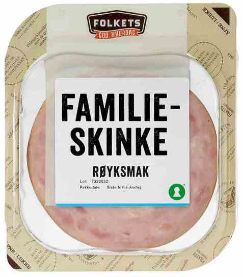 Bilde av Folkets familieskinke med røykaroma. Bilde av Folkets familieskinke med røykaroma.