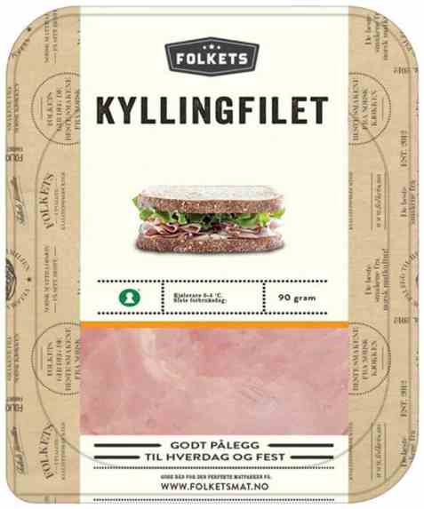 Bilde av Folkets kyllingfilet pålegg 150 gr. Bilde av Folkets kyllingfilet pålegg 150 gr.