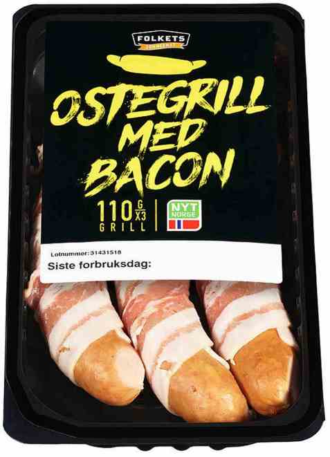 Bilde av Folkets ostegrill med bacon kiwi. Bilde av Folkets ostegrill med bacon kiwi.