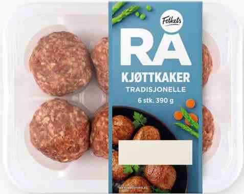 Bilde av Folkets kjøttkaker rå 390 gr. Bilde av Folkets kjøttkaker rå 390 gr.