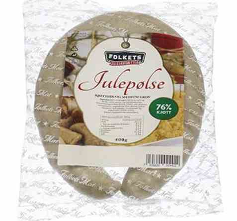Bilde av Folkets julepølse. Bilde av Folkets julepølse.