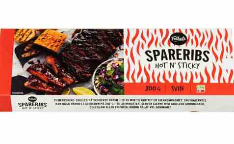 Bilde av Folkets spareribs svin hot and sticky. Bilde av Folkets spareribs svin hot and sticky.