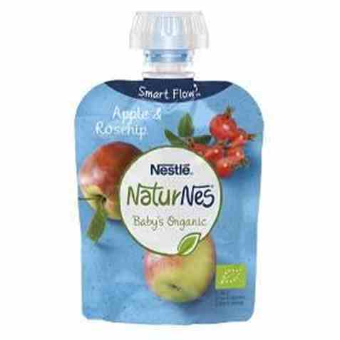 Bilde av Nestlé naturnes økologisk eple og nype smoothie 6 mnd. Bilde av Nestlé naturnes økologisk eple og nype smoothie 6 mnd.