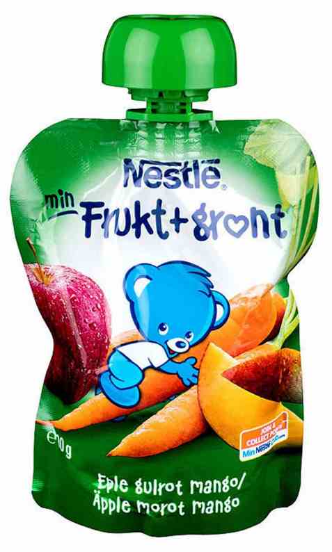 Bilde av Nestlé min frukt smoothie gulrot 6 mnd. Bilde av Nestlé min frukt smoothie gulrot 6 mnd.