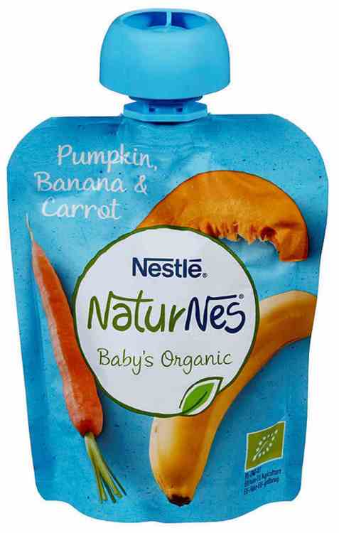 Bilde av Nestlé naturnes økologisk grønnsaks smoothie 12 mnd.