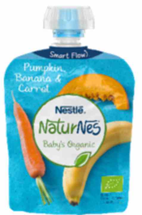 Bilde av Nestlé naturnes økologisk gresskar og gulrot smoothie 12 mnd. Bilde av Nestlé naturnes økologisk gresskar og gulrot smoothie 12 mnd.