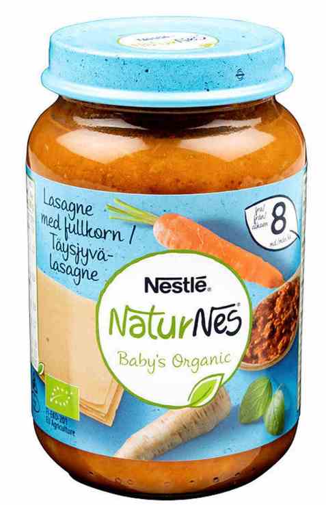 Bilde av Nestlé naturnes økologisk fullkornslasagne mild 8 mnd. Bilde av Nestlé naturnes økologisk fullkornslasagne mild 8 mnd.