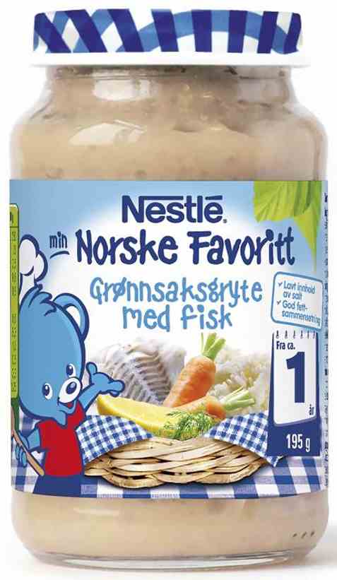 Bilde av Nestle norske favoritter grønnsaksgryte med fisk 12 mnd.