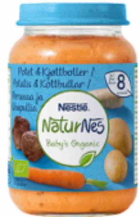 Bilde av Nestlé naturnes økologisk mors potet kjøttkaker 8 mnd. Bilde av Nestlé naturnes økologisk mors potet kjøttkaker 8 mnd.