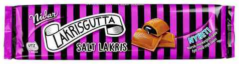 Bilde av Nidar lakris storplate 155 gr lakrisgutta. Bilde av Nidar lakris storplate 155 gr lakrisgutta.