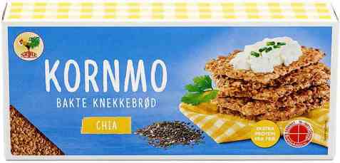 Bilde av Sætre kornmo knekkebrød chia. Bilde av Sætre kornmo knekkebrød chia.