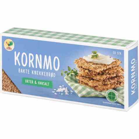 Bilde av Sætre kornmo knekkebrød urter og havsalt. Bilde av Sætre kornmo knekkebrød urter og havsalt.